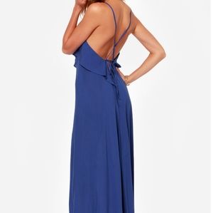 Lulu's Royal Blue Maxi Dress
